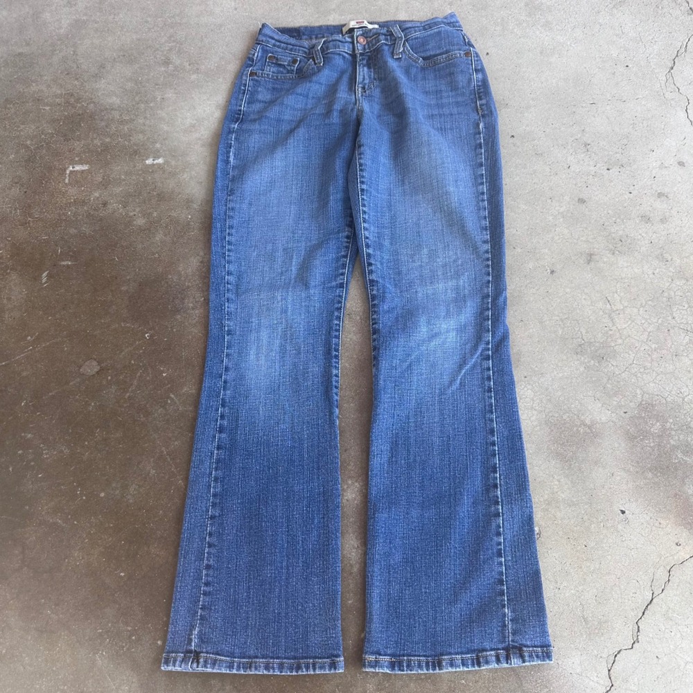Levi's 529 Curvy Bootcut Jeans Women 6M Blue Excellent Mid Rise Stretch Denim - Picture 2 of 6